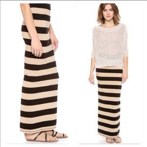 Free People Rugby Striped Maxi Skirt